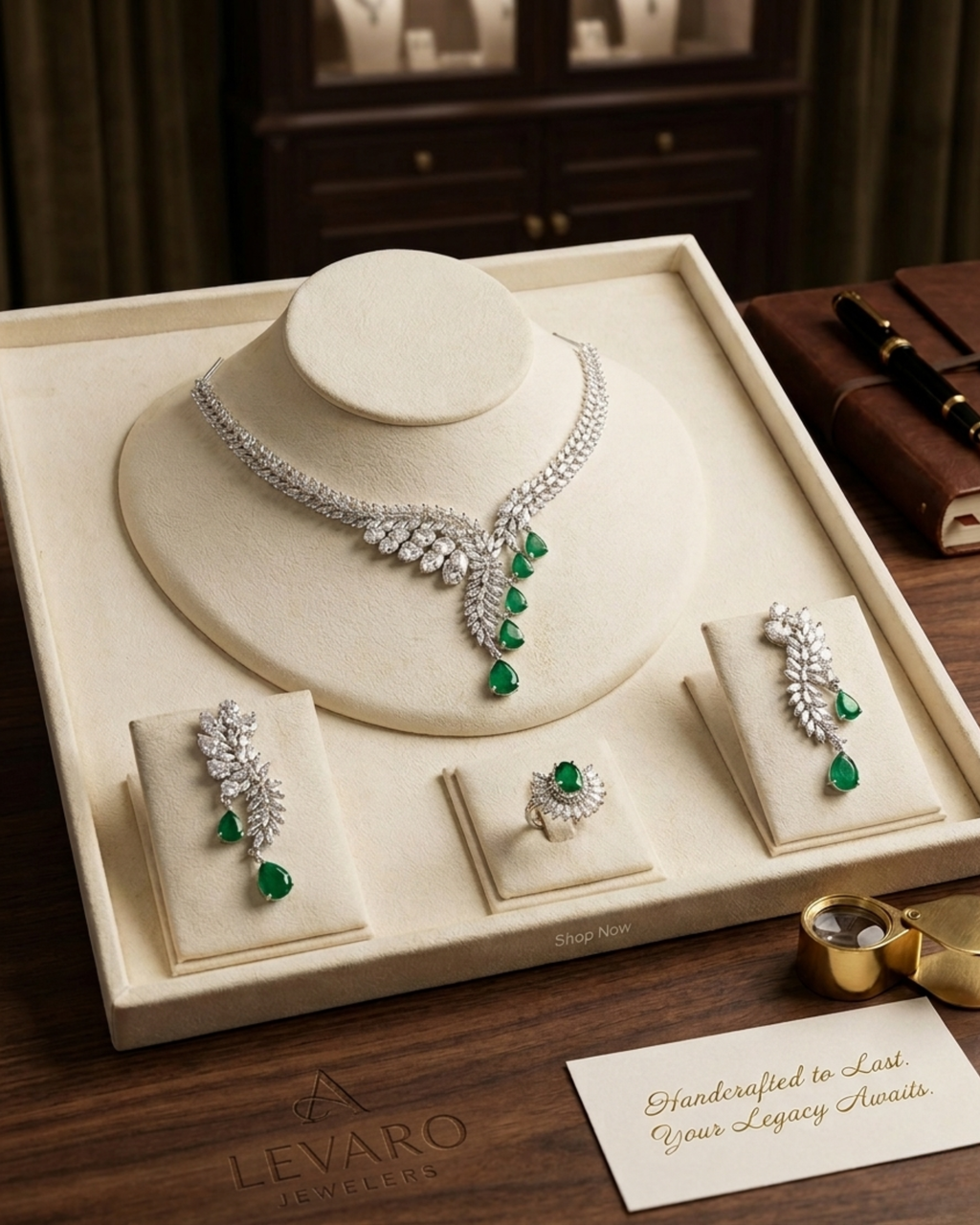 1 Carat Stunning Royal-Style Zircon Jewellery Set