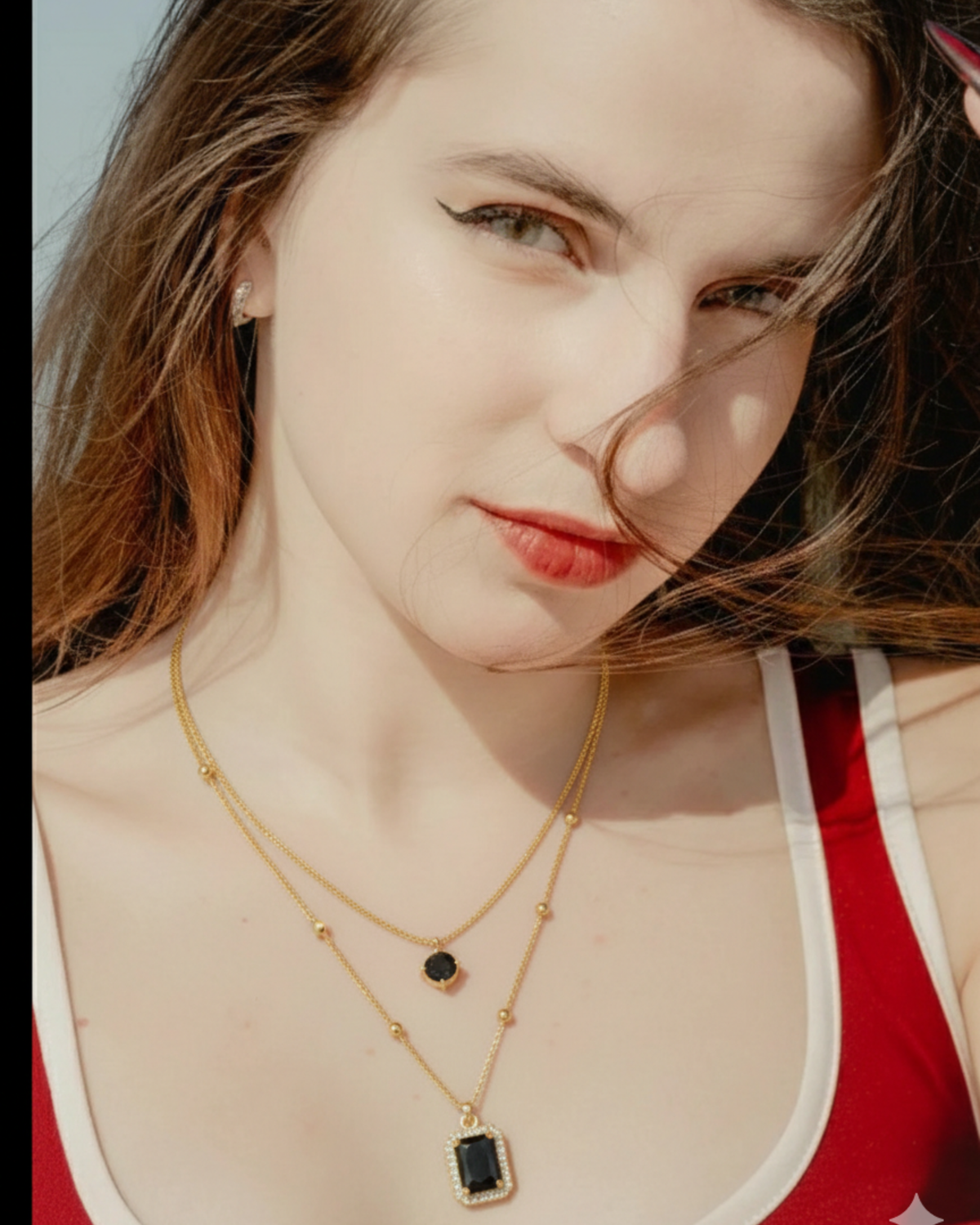 Midnight Double Layer Necklace